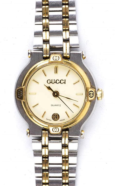 orologio gucci classico anni 90 cassa d'oro|Gucci .